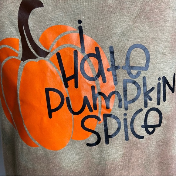 I Hate Pumpkin Spice Tank Graphic Racerback Bleach Dye Fall Autumn Top XXL - Picture 3 of 10